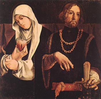 Lorenzo Lotto : Sts Catherine of Siena and Sigismund